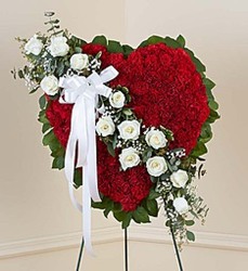 Red and White Solid Heart from Amy's Flowers and Gifts in Dallas, GA