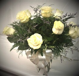 White Roses Bouquet from Amy's Flowers and Gifts in Dallas, GA